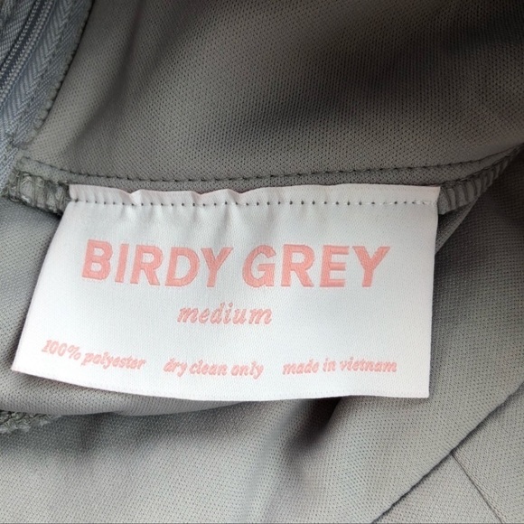 Birdy Grey Kiko Dress Silver Gray Formal Bridesmaid Wedding Medium NEW - Picture 2 of 6